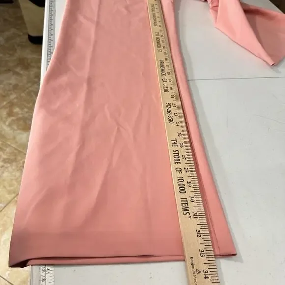 Aidan Maddox Off the Shoulder Bow Jumpsuit Size 4 Rose Pink Wide Leg New $245 - Picture 15 of 16